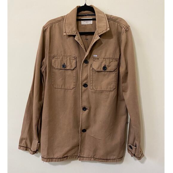 Loomstate Other - Loomstate Mens overshirt organic cotton utility military shirt khaki tan Medium